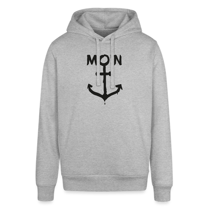 Unisex Bio-Hoodie - Moin Anker - Grau meliert