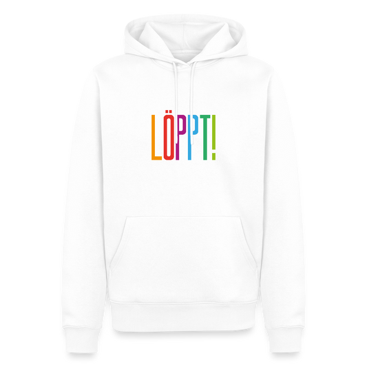 Herren Premium Hoodie - Löppt! - Weiß