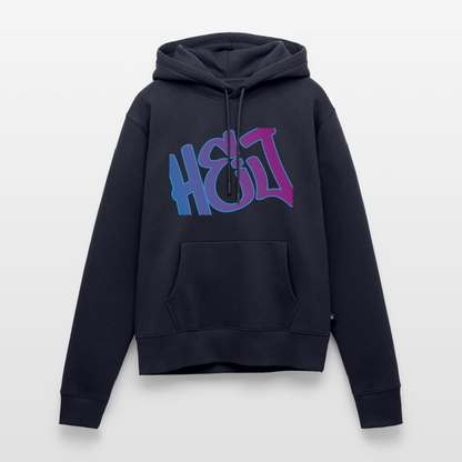 Damen Premium Hoodie - Hej - Navy