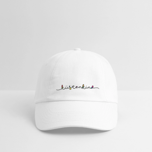 Baseballkappe - Küstenkind - Weiß/Weiß
