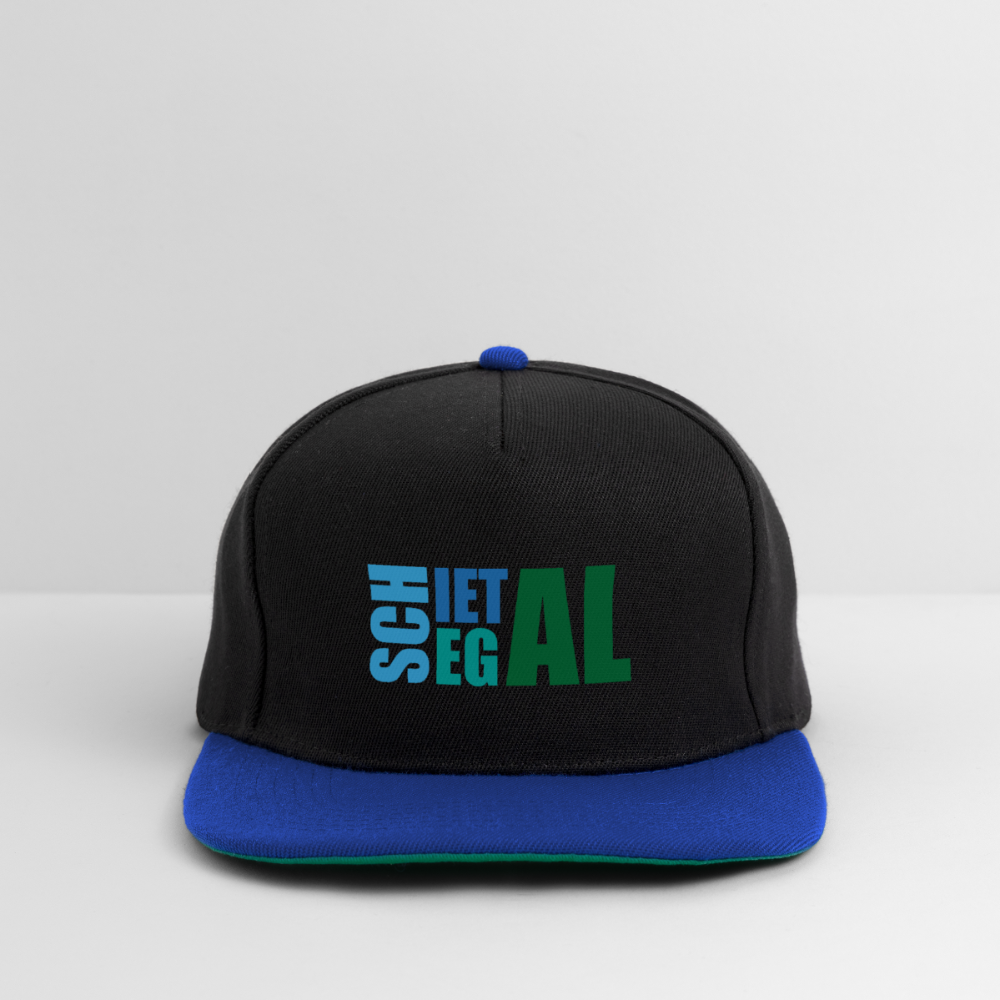 Snapback Cap - Schietegal - Schwarz/Königsblau