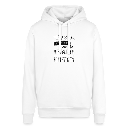 Unisex Bio-Hoodie - Kopp hooch - Weiß