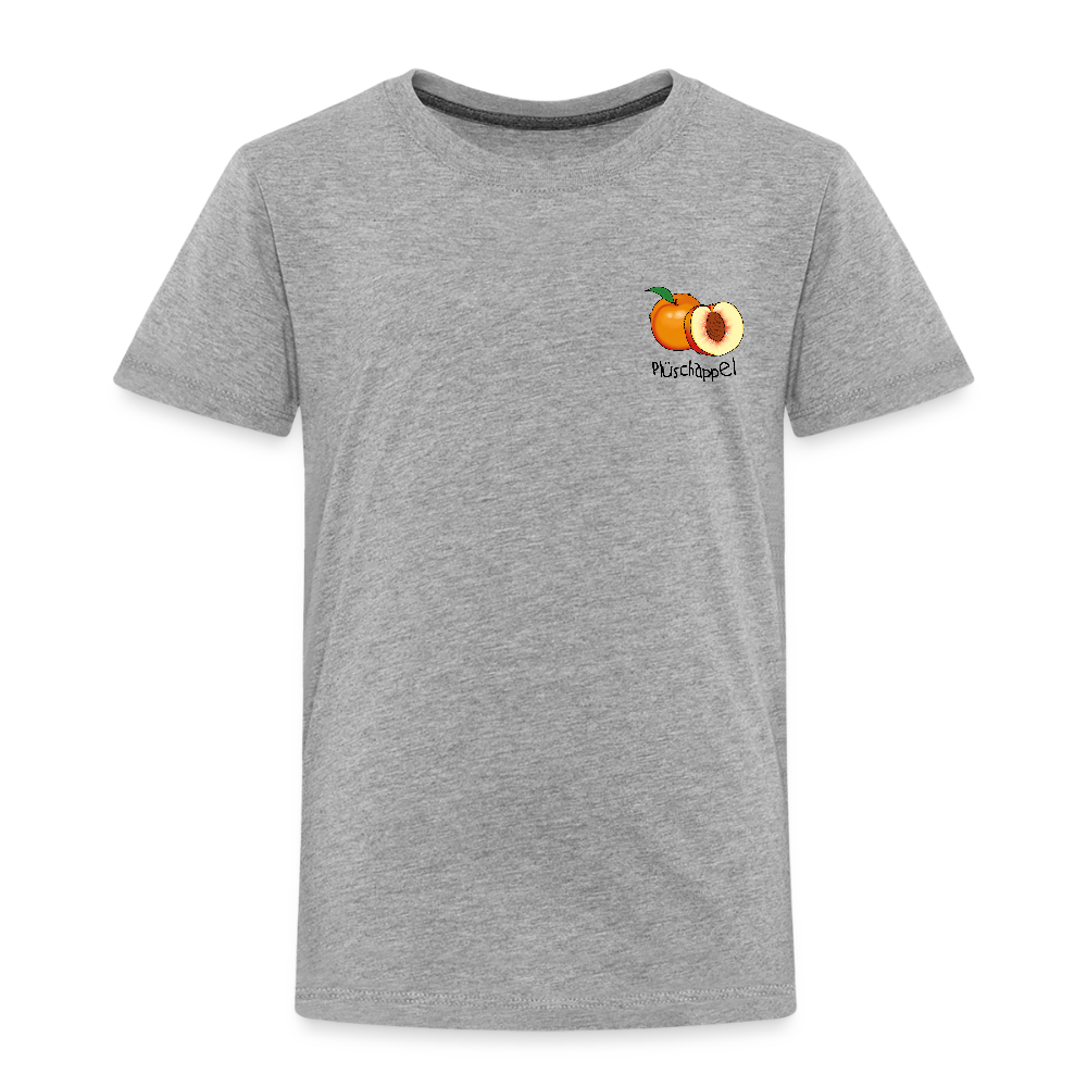 Kinder Premium T-Shirt - Plüschappel - Grau meliert