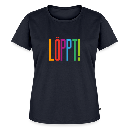 Damen Premium Bio T-Shirt - Löppt! - Navy