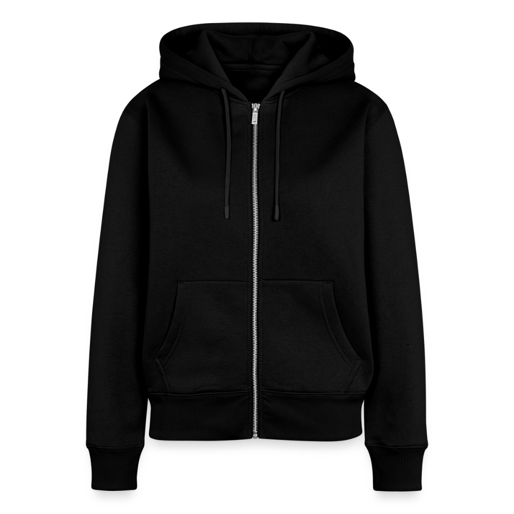 Frauen Premium Kapuzenjacke - Kopp hooch (weiss) - Schwarz
