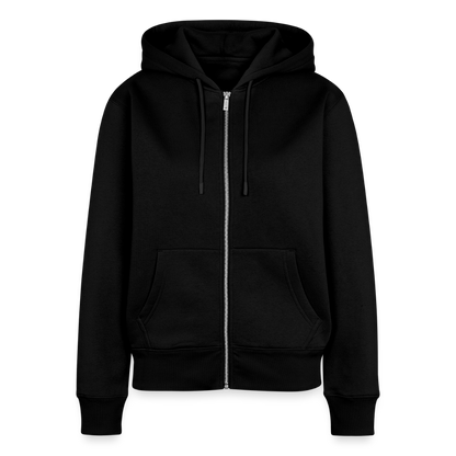 Frauen Premium Kapuzenjacke - Kopp hooch (weiss) - Schwarz