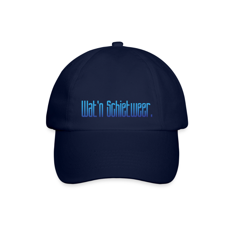 Baseballkappe - wat'n Schietweer - Blau/Blau