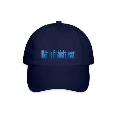Baseballkappe - wat'n Schietweer - Blau/Blau