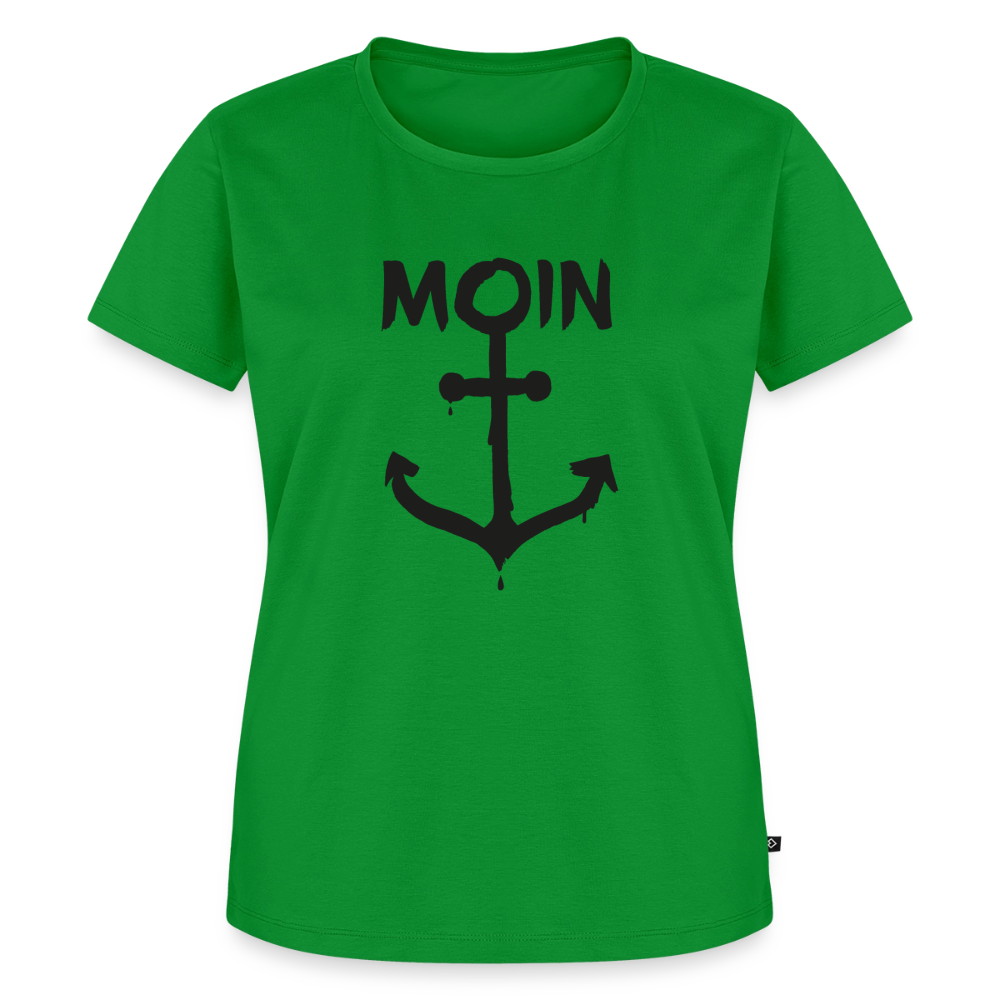 Damen Premium Bio T-Shirt - Moin Anker - Grün
