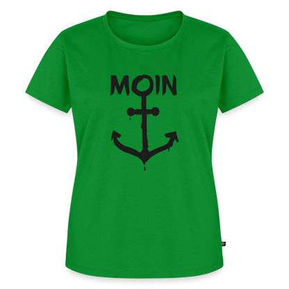 Damen Premium Bio T-Shirt - Moin Anker - Grün