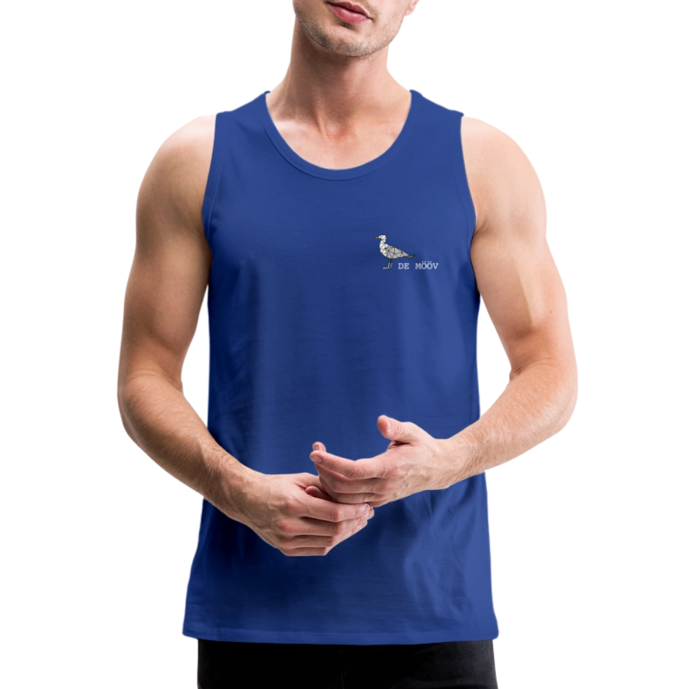 Männer Premium Tank Top - de Mööv (weiss) - Königsblau