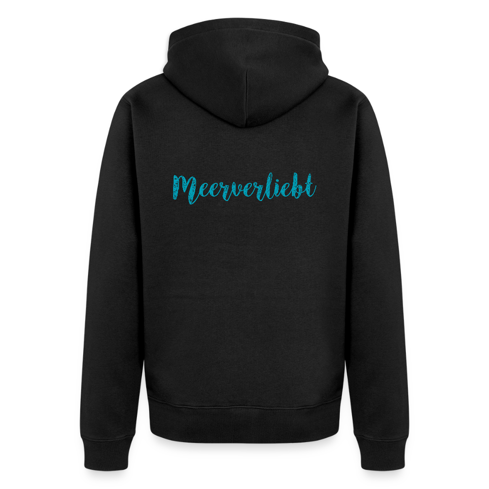 Herren Premium Kapuzenjacke - Meerverliebt - Schwarz