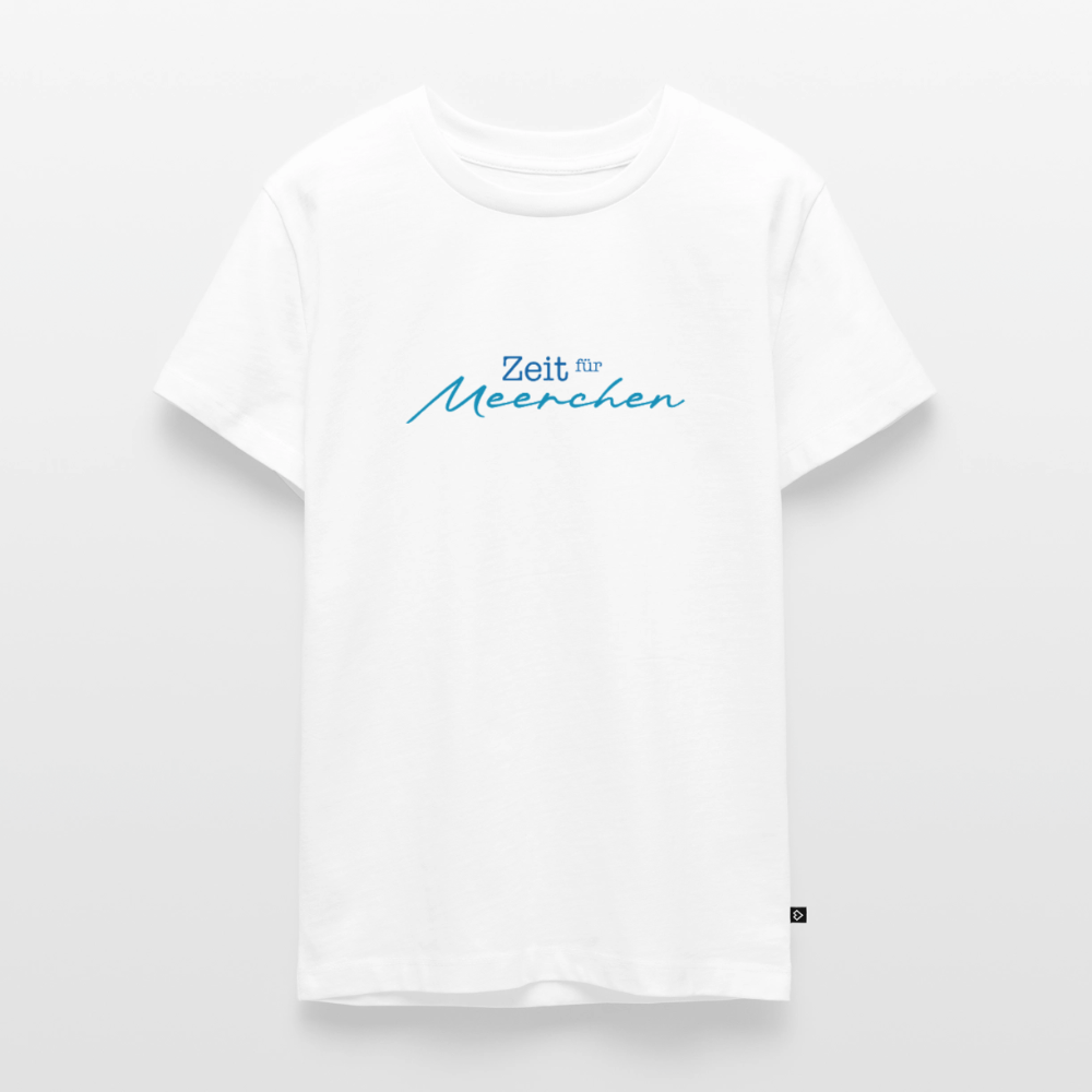 Teenager Premium T-Shirt "Zeit für Meerchen" - Weiß