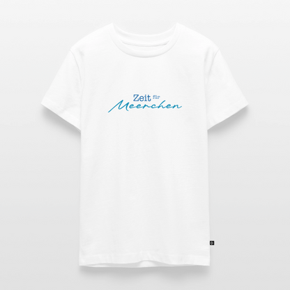 Teenager Premium T-Shirt "Zeit für Meerchen" - Weiß