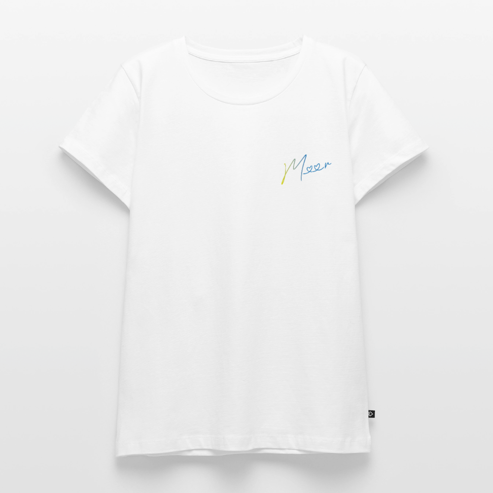 Damen Premium Bio T-Shirt - Meer - Weiß