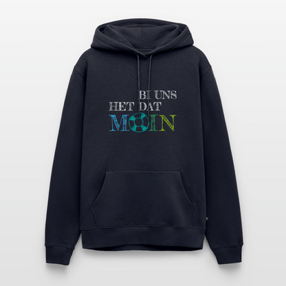 Herren Premium Hoodie- Bi uns het dat Moin (weiss) - Navy
