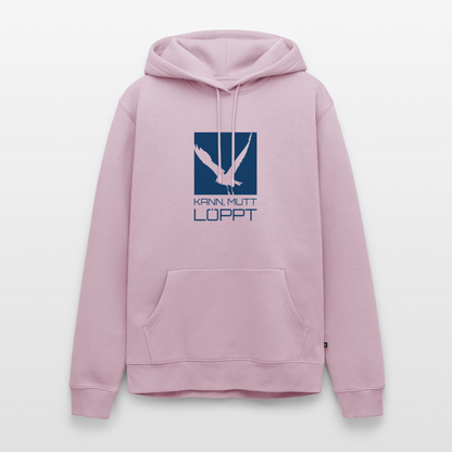 Herren Premium Hoodie - kann, mutt, löppt - Altrosa