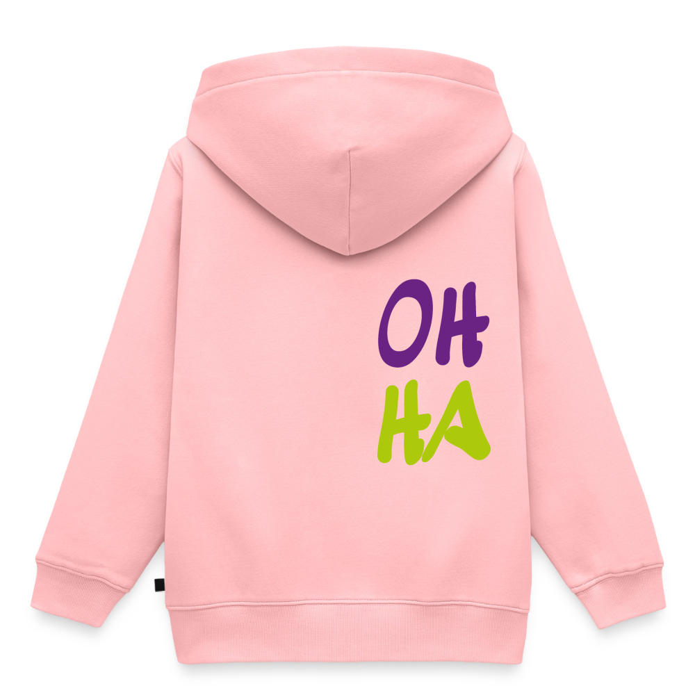 Kinder/Teenager Premium Hoodie "Oh ha" - Rosa