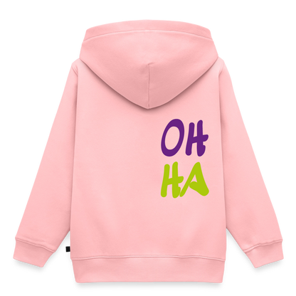 Kinder/Teenager Premium Hoodie "Oh ha" - Rosa