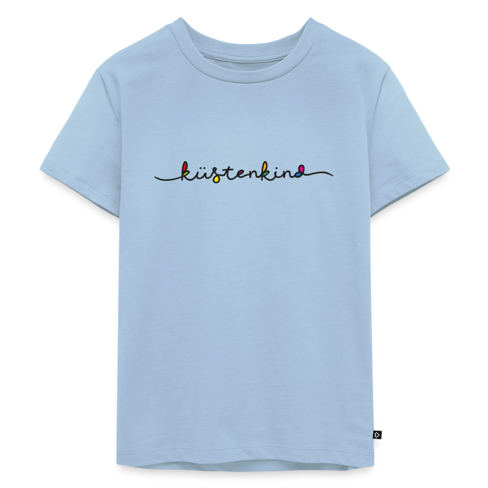 Kinder Premium T-Shirt "Küstenkind" - Hellblau