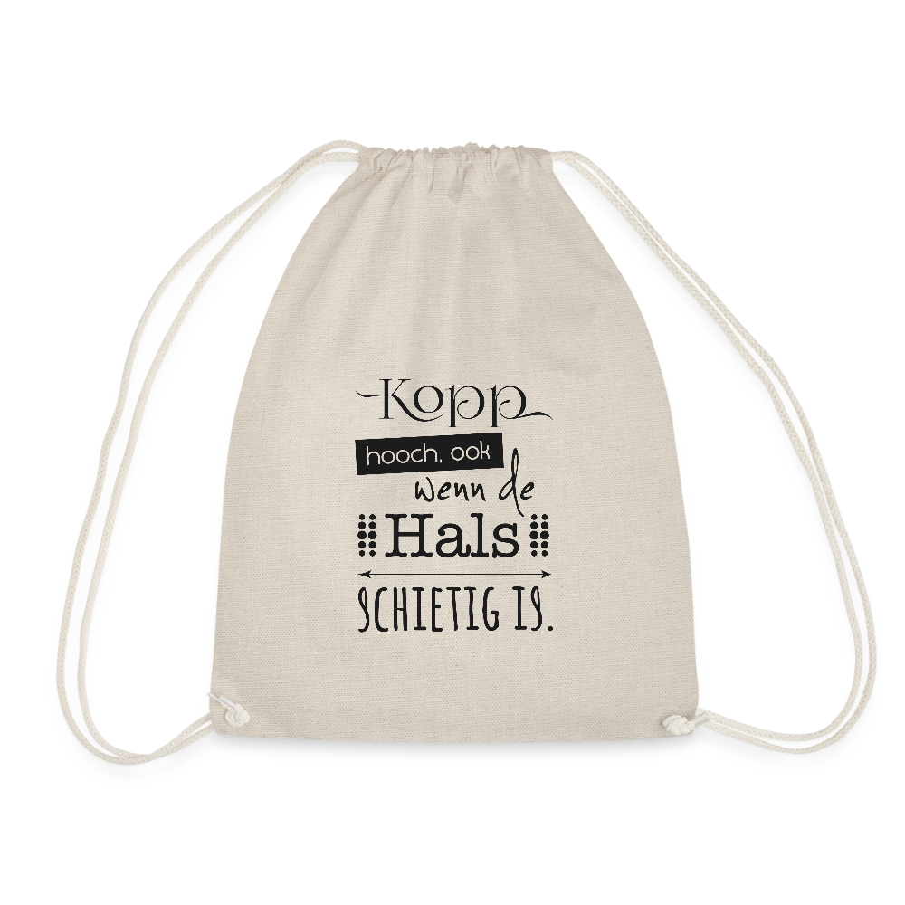Turnbeutel - Kopp hooch - Natur