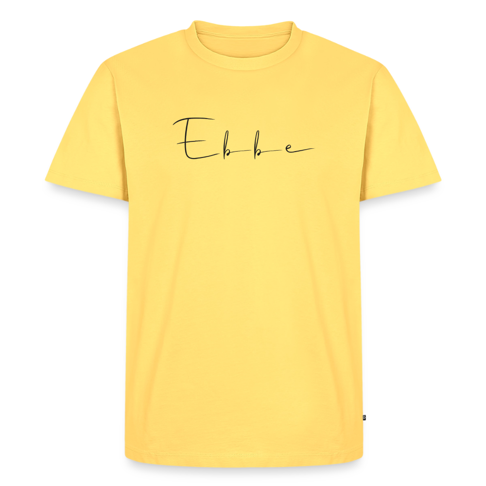 Ebbe - Herren Premium Bio T-Shirt - Pastellgelb