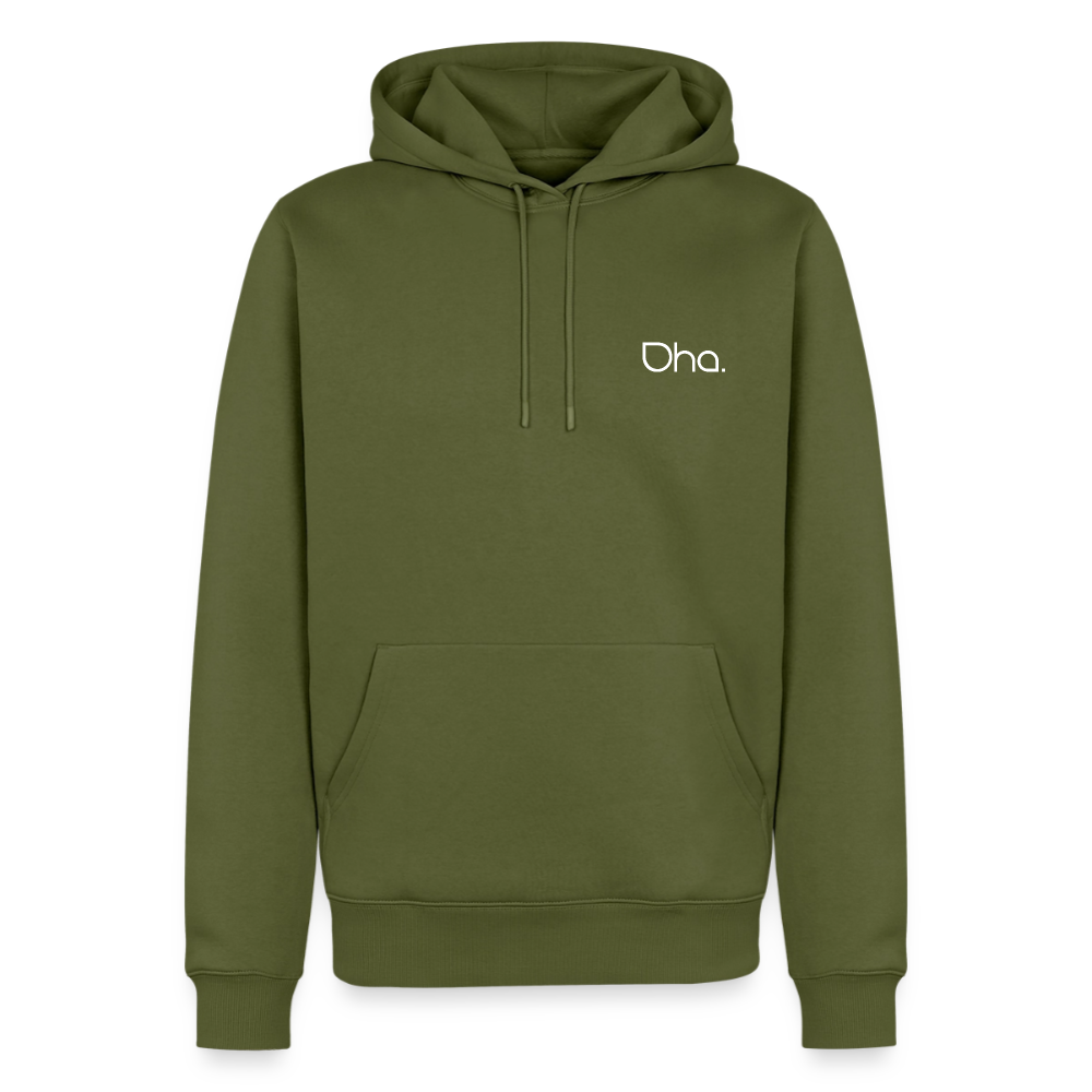 Oha (weiß) - Herren Premium Hoodie - Khaki