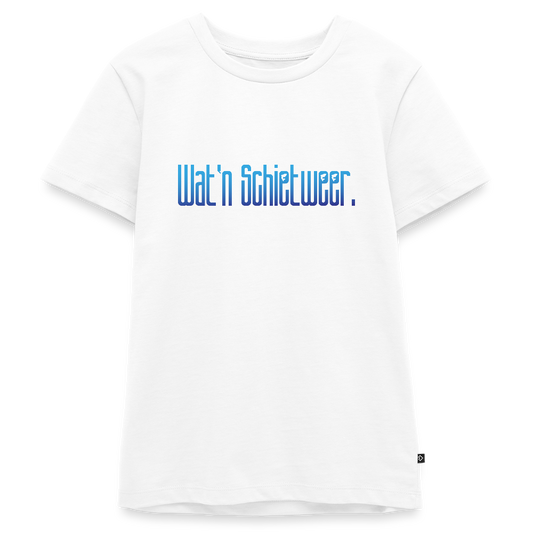 Teenager Premium T-Shirt - wat'n Schietweer - Weiß