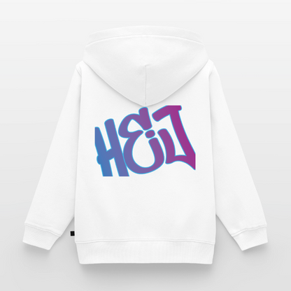 Kinder/Teenager Premium Hoodie "Hej" - Weiß