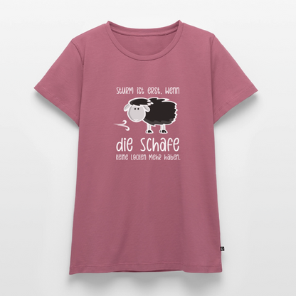 Damen Premium Bio T-Shirt - Schaf (weiss) - Mauve