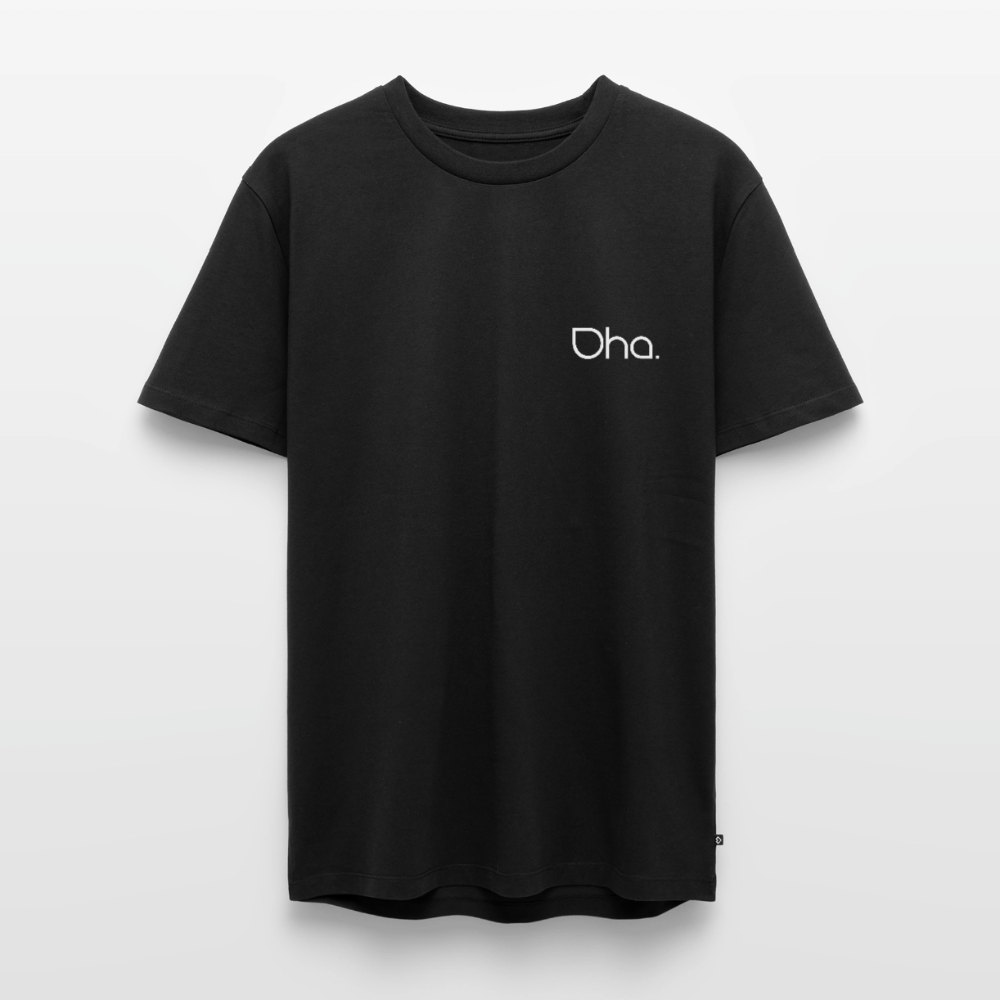 Oha - Herren Premium T-Shirt (weiß) - Schwarz