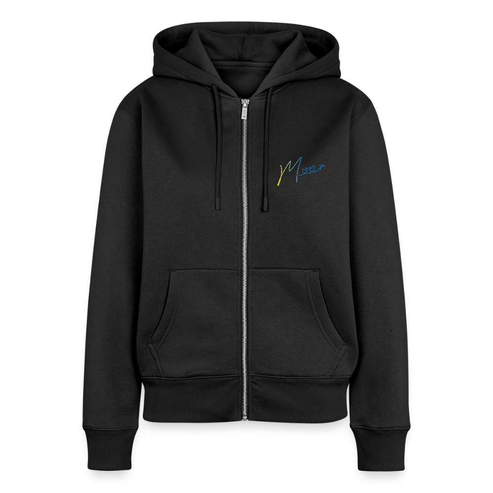 Frauen Premium Kapuzenjacke - Meer - Schwarz