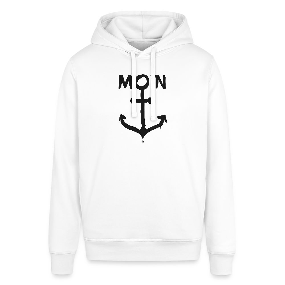Unisex Bio-Hoodie - Moin Anker - Weiß