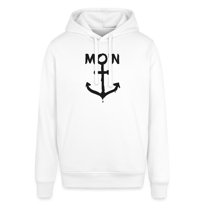 Unisex Bio-Hoodie - Moin Anker - Weiß
