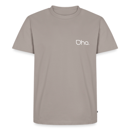 Oha - Herren Premium T-Shirt (weiß) - Taupe