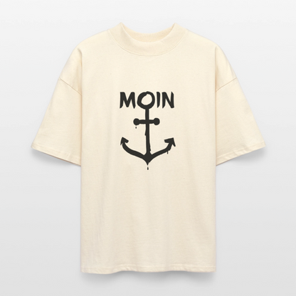 Unisex Oversize Bio-T-Shirt - Moin Anker - Weißgrau