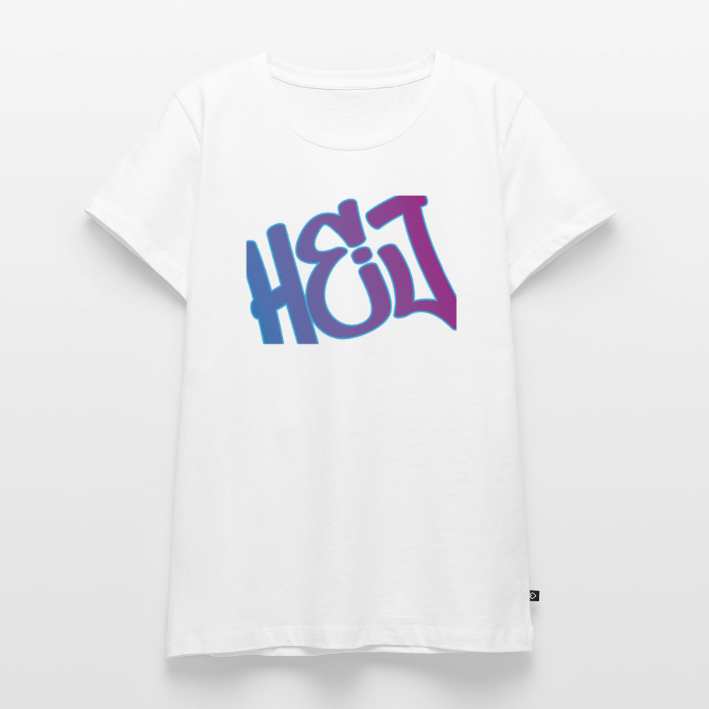 Damen Premium Bio T-Shirt - Hej - Weiß