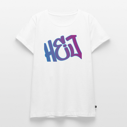 Damen Premium Bio T-Shirt - Hej - Weiß