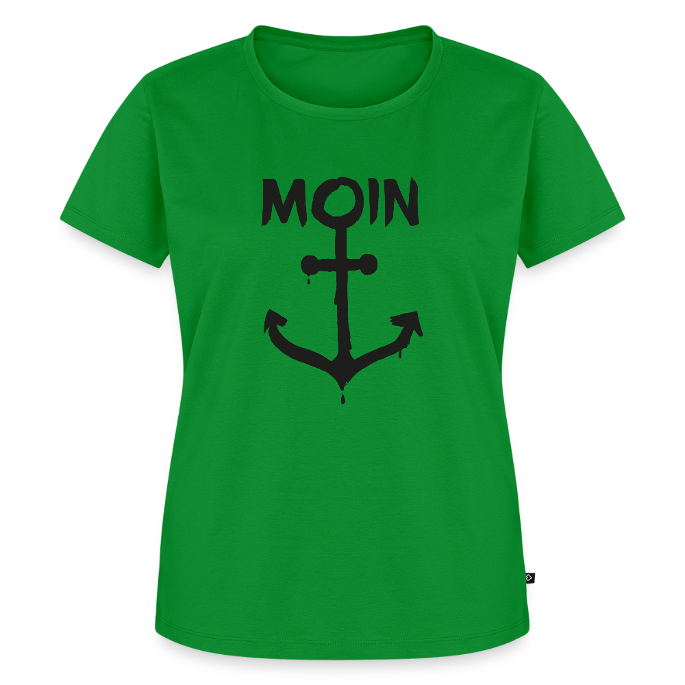 Damen Premium Bio T-Shirt - Moin Anker - Grün