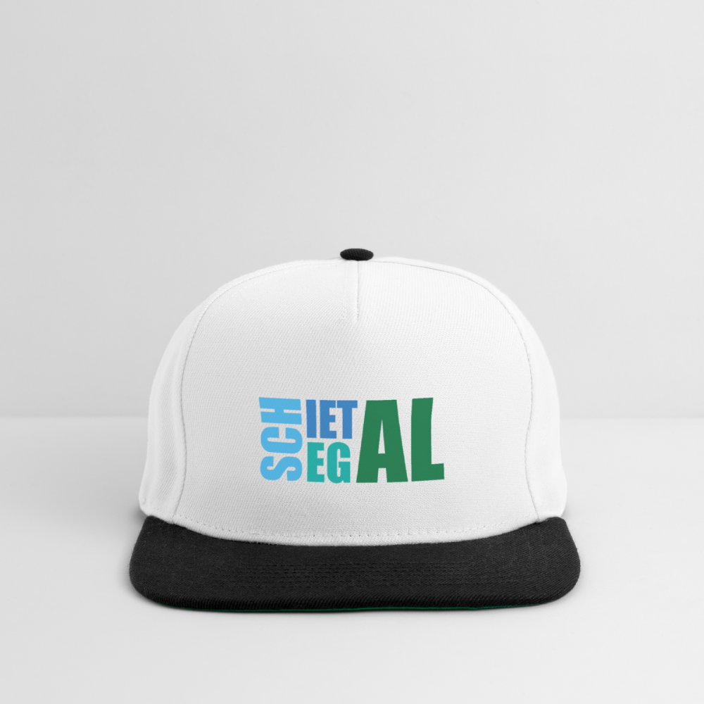 Snapback Cap - Schietegal - Weiß/Schwarz
