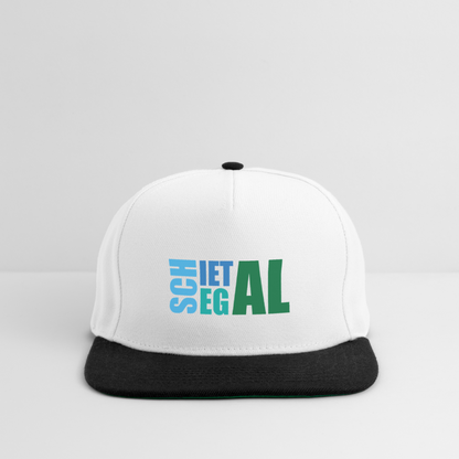 Snapback Cap - Schietegal - Weiß/Schwarz