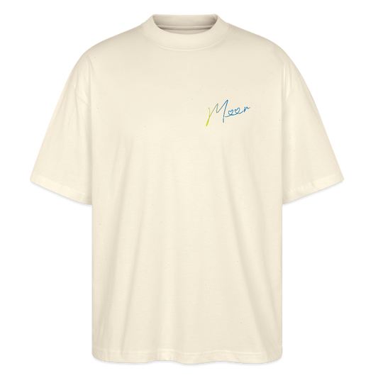 Unisex Oversized Bio T-Shirt - Meer - Weißgrau