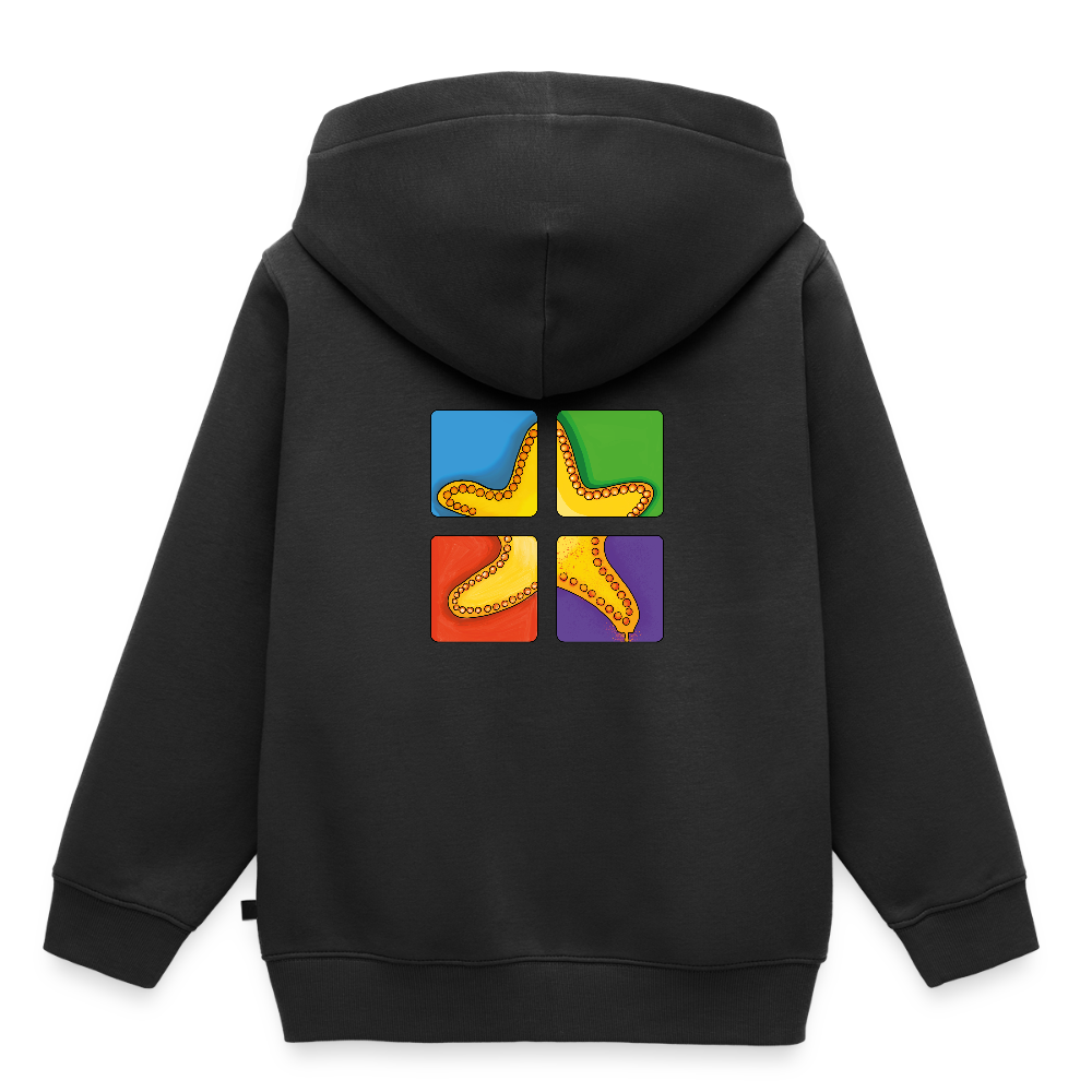Kinder Premium Hoodie - Seestern - Schwarz