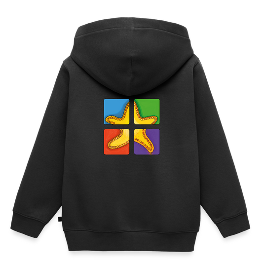 Kinder Premium Hoodie - Seestern - Schwarz