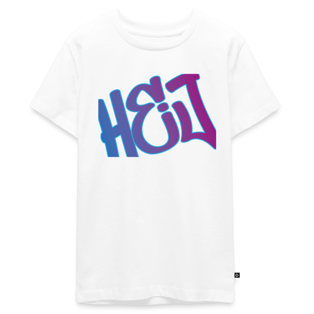 Teenager Premium T-Shirt "Hej" - Weiß