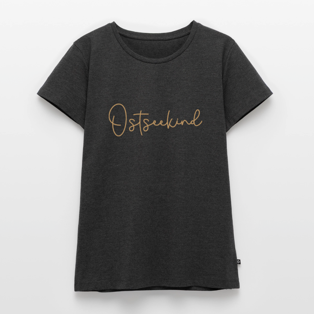 Damen Premium Bio T-Shirt - Ostseekind - Anthrazit meliert