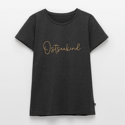 Damen Premium Bio T-Shirt - Ostseekind - Anthrazit meliert