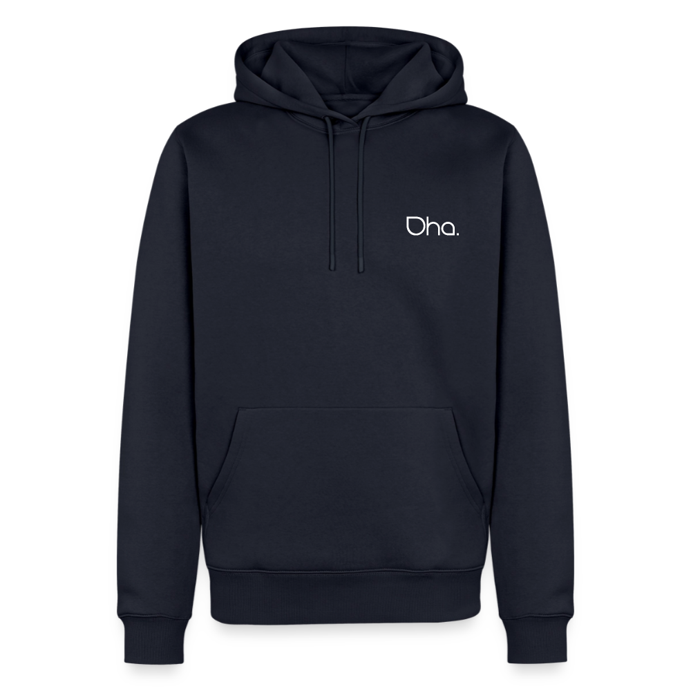 Oha (weiß) - Herren Premium Hoodie - Navy