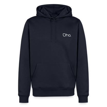 Oha (weiß) - Herren Premium Hoodie - Navy
