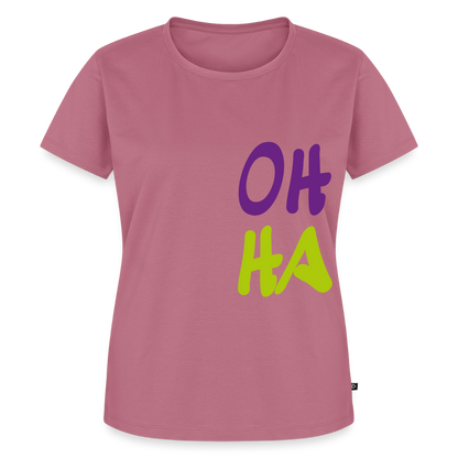 Damen Premium Bio T-Shirt - Oh ha - Mauve